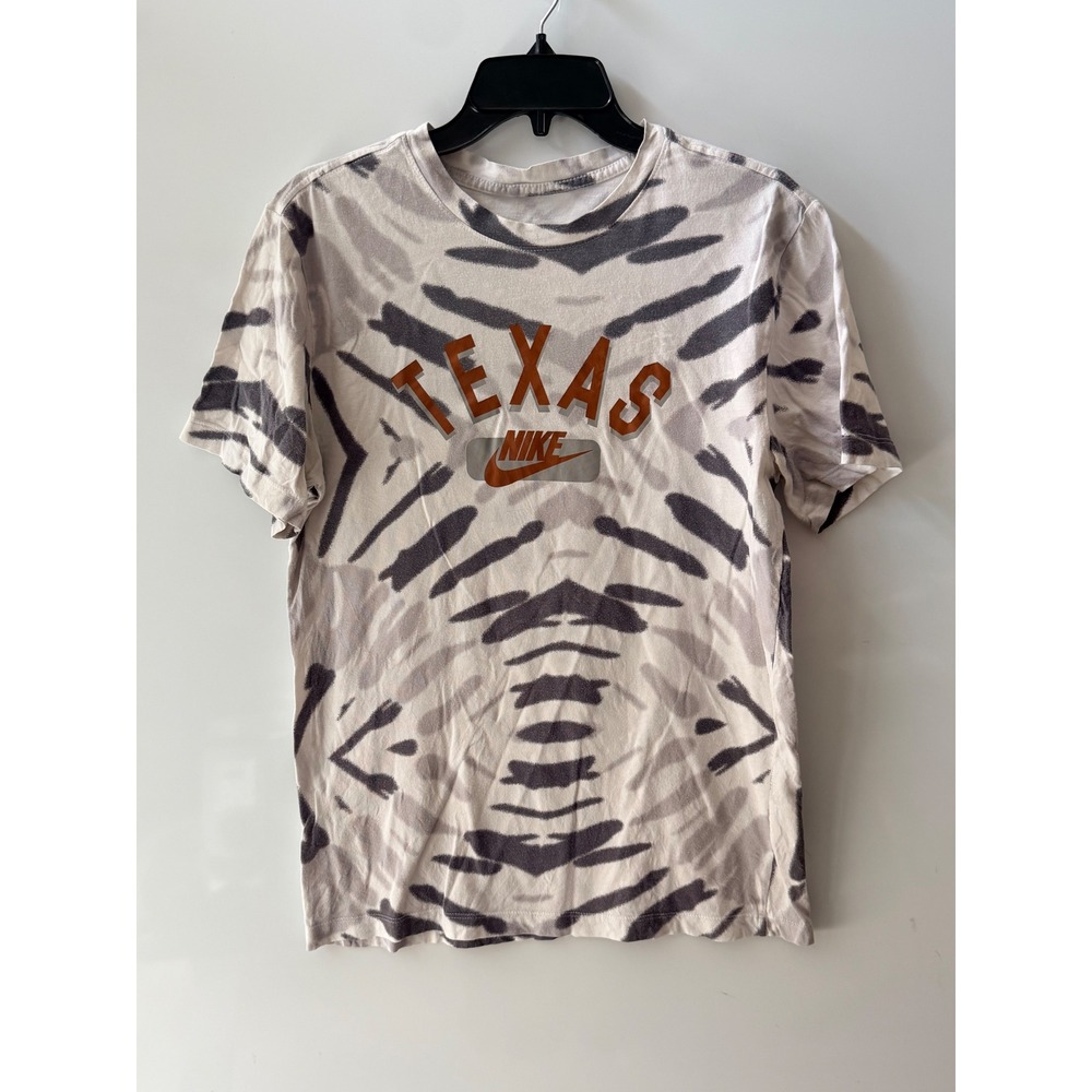 Nike Texas Longhorns Tie Dye T-Shirt Mens Small Graphic Tee